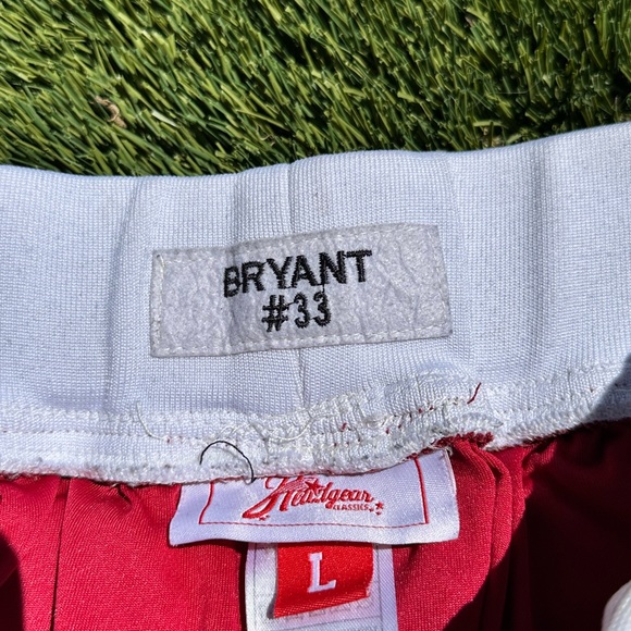 Kobe Bryant #33 Lower Merion HS Official Shorts Red Mens Size Large - Picture 5 of 8